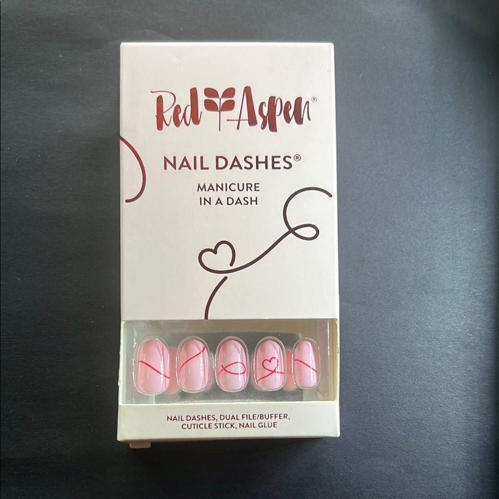 Red Aspen Nail Dashes - Exes O’s, Esme